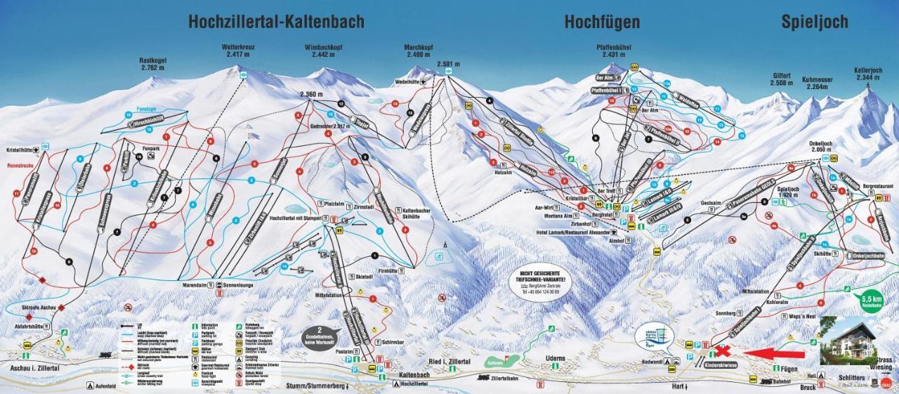 Familienwohnung Wildspitze Fügen Buitenkant foto